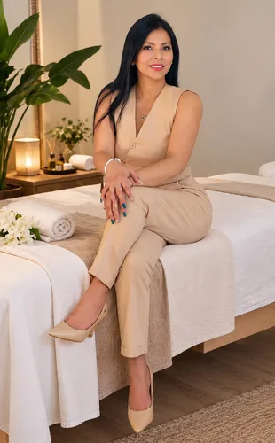 Emilyn Profesional Matriculada y Terapeuta Thai en Palermo. Cada cuerpo necesita algo diferente. La sesión combina técnicas específicas y una mirada personalizada sobre lo que tu cuerpo necesita en ese momento. TEJIDO PROFUNDO: Trabajo específico y progresivo sobre zonas de mayor tensión, adaptando la presión a cada cuerpo. RELAX: Maniobras suaves y envolventes para disminuir tensión, bajar el ritmo y favorecer un profundo descanso. THAI MASSAGE: Presiones, movilizaciones y estiramientos para liberar rigidez, mejorar la movilidad y devolver amplitud al cuerpo. LIBERACIÓN DE MANDÍBULA: Trabajo integrado sobre mandíbula, rostro y cuello, orientado a liberar tensión y recuperar sensación de soltura. DEPORTIVO: Técnicas adaptadas a cuerpos activos para trabajar sobrecargas, rigidez y movilidad muscular. EXPERIENCIA DESDE LOS PIES: Una experiencia que comienza desde la base, integrando el trabajo de pies con el resto del cuerpo para favorecer conexión y relajación. Masajes en Palermo Caba Buenos Aires Argentina Masajes Masajistas Top